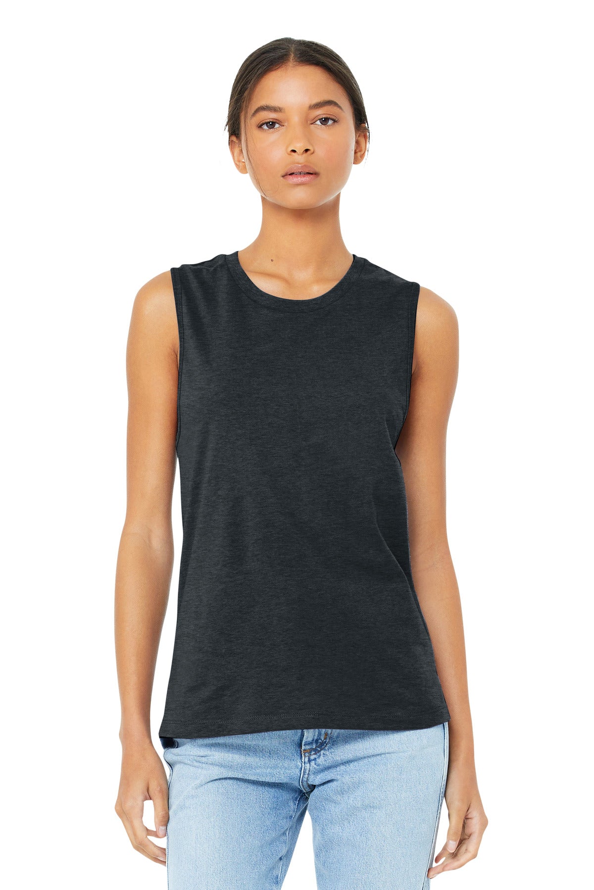 SanMar BC6003_darkgreyheather_model_front.jpg