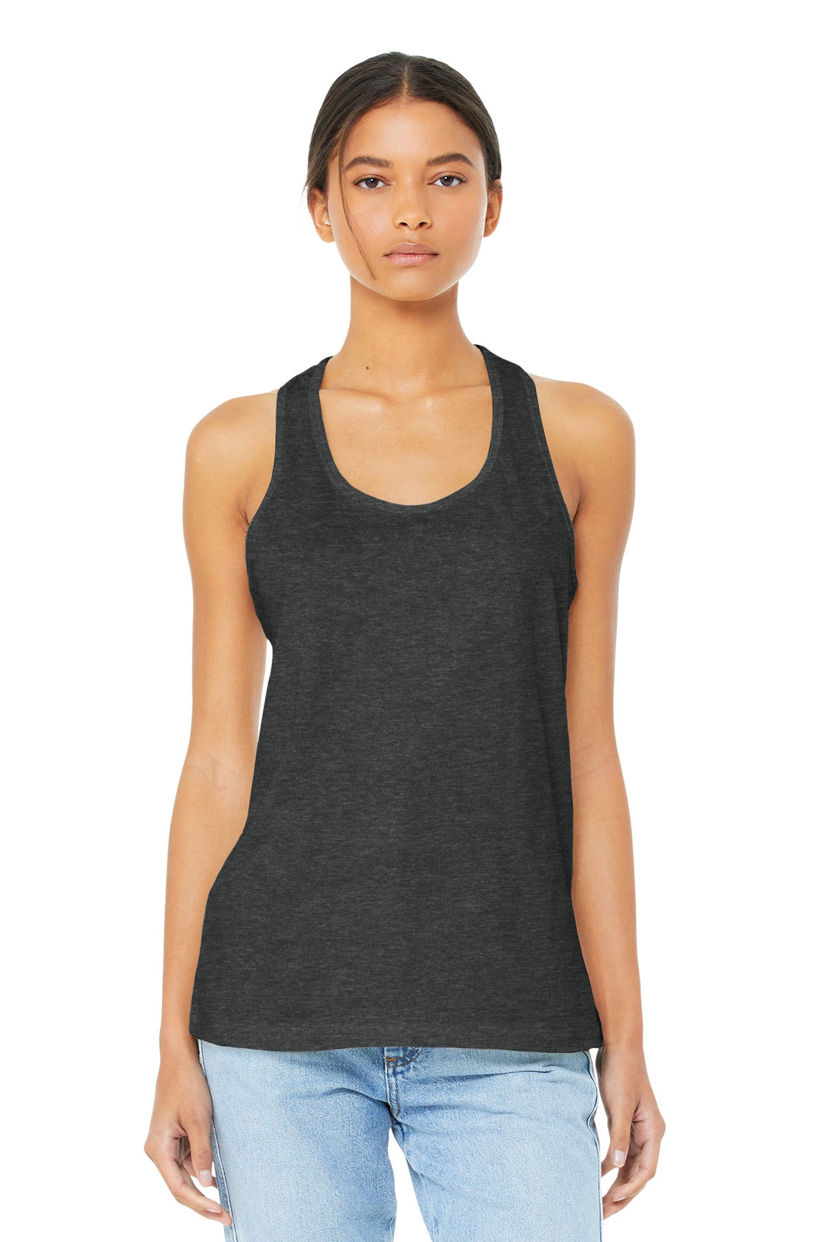 SanMar BC6008_darkgreyheather_model_front.jpg