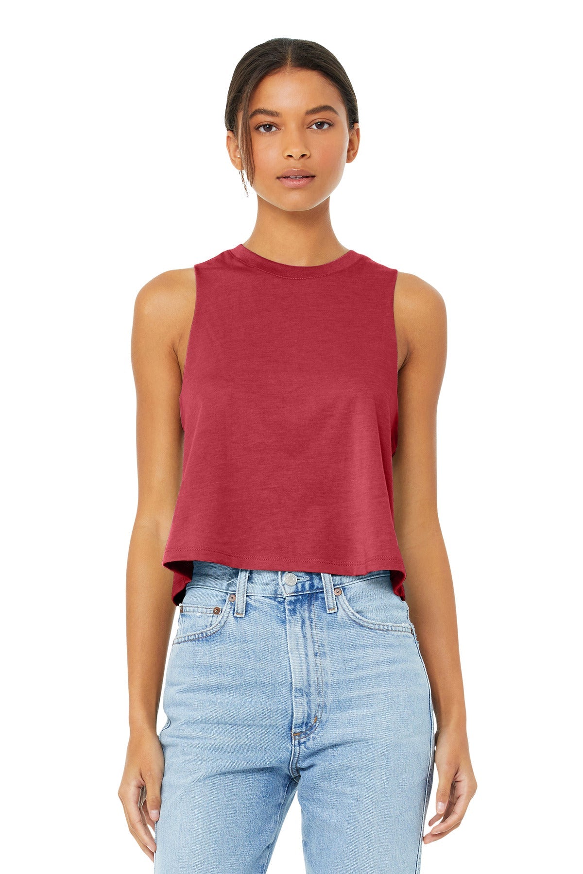 SanMar BC6682_heatherred_model_front.jpg?v=1762274629