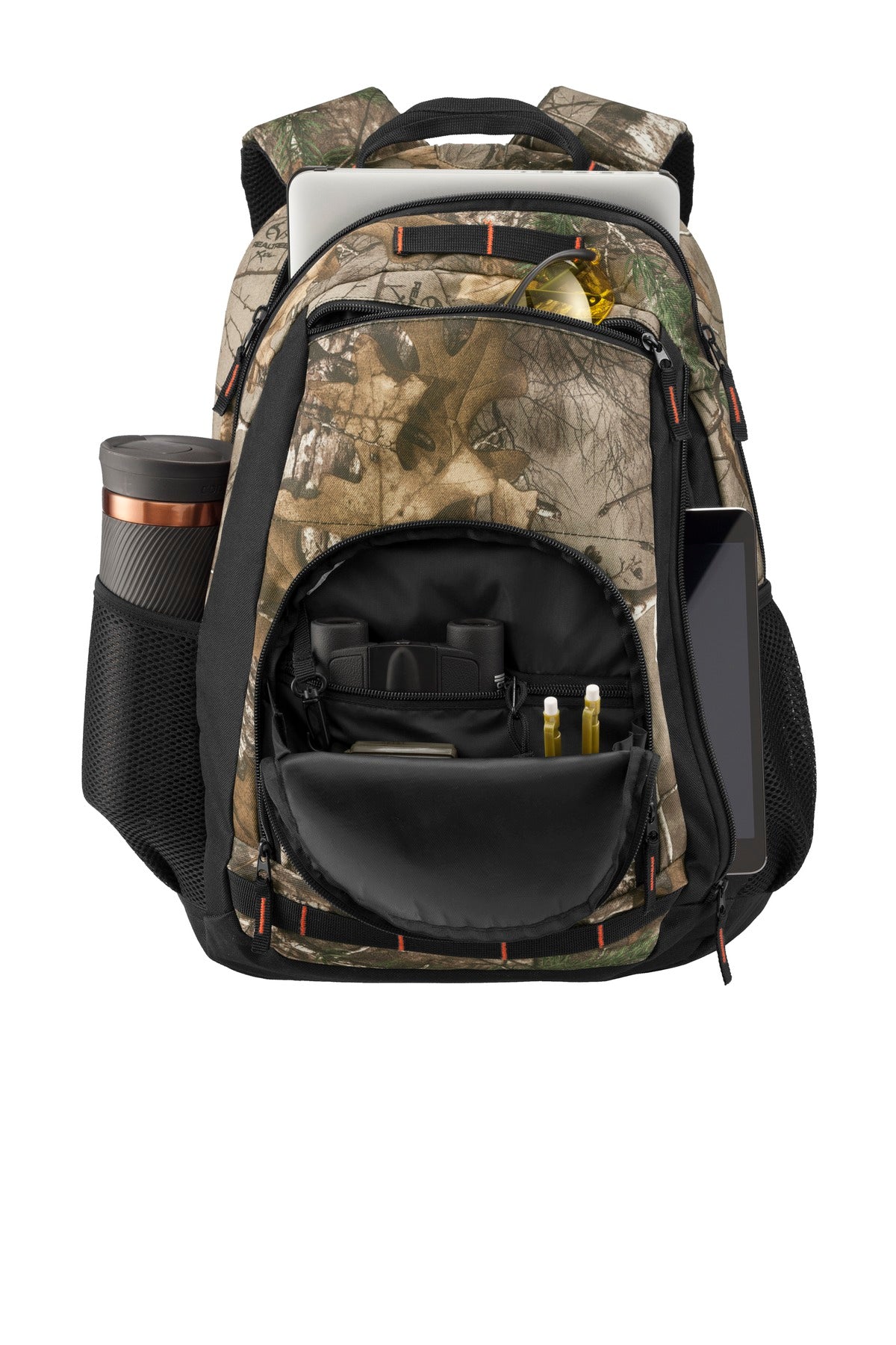 Front View of RT Extra/Black Port Authority Camo Xtreme Backpack. BG207C