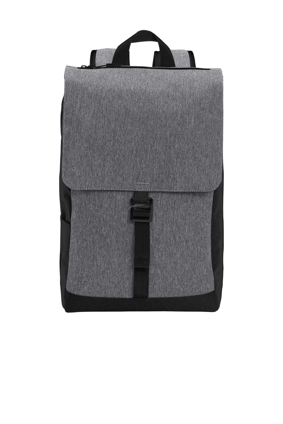 SanMar BG219_heathergreyblack_flat_front.jpg