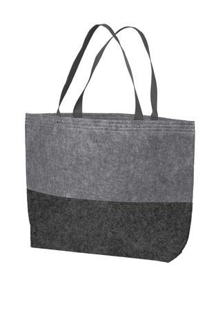 Ft Char/Black Port Authority Large Felt Tote. BG402L
