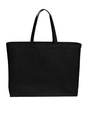 DeepBlack Port Authority Cotton Canvas Jumbo Tote BG427