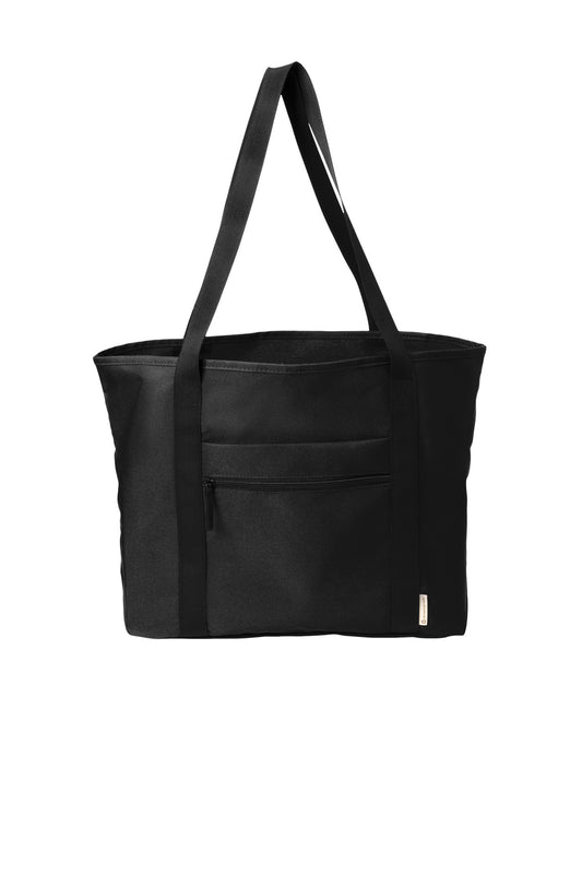 Front View of DeepBlack Port Authority C-FREE Recycled Tote BG470