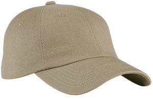 Black Port Authority Brushed Twill Cap. BTU