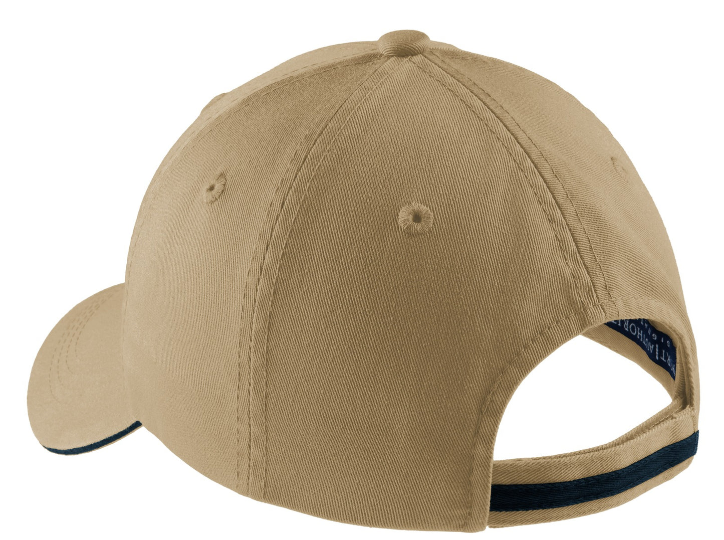 Port Authority Sandwich Bill Cap with Striped Closure. C830