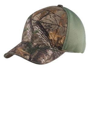 MOBU Cntry/Blk Port Authority Camouflage Cap with Air Mesh Back. C912