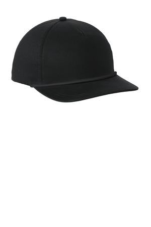 Blk/Blk Port Authority Snapback Five-Panel Rope Cap C962