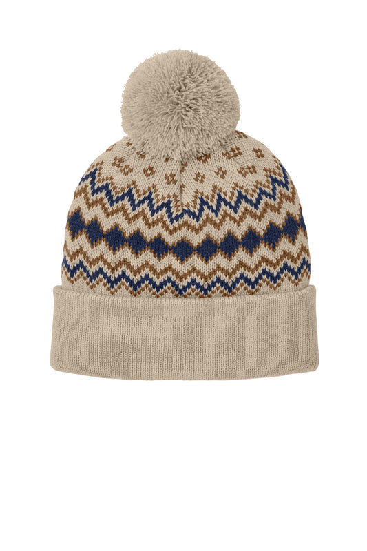 Port Authority Alpine Pom Beanie C991