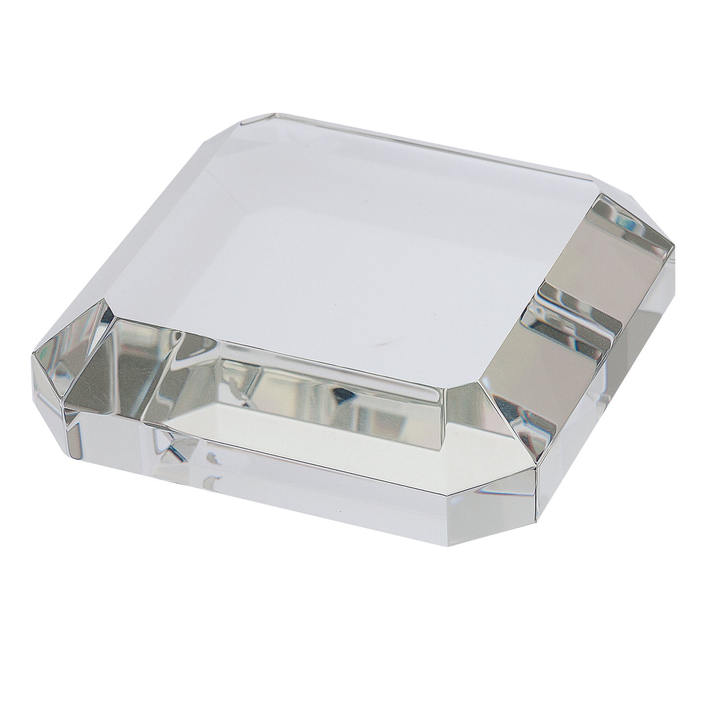 Taranto Square Crystal Paperweight
