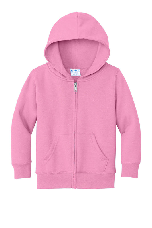Port & Co Toddler Core Fleece Full-Zip Hooded Sweatshirt. CAR78TZH