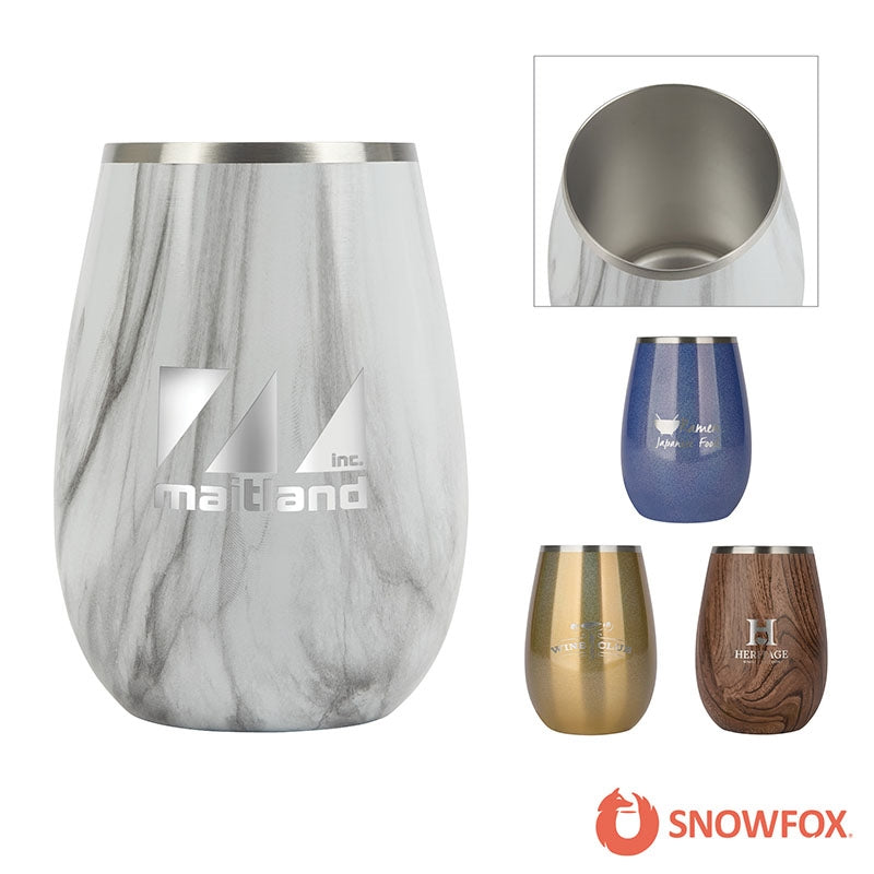 N/A Snowfox® 8 oz. Vacuum Insulated Marble Finish Sauvignon Blanc Wine Glass