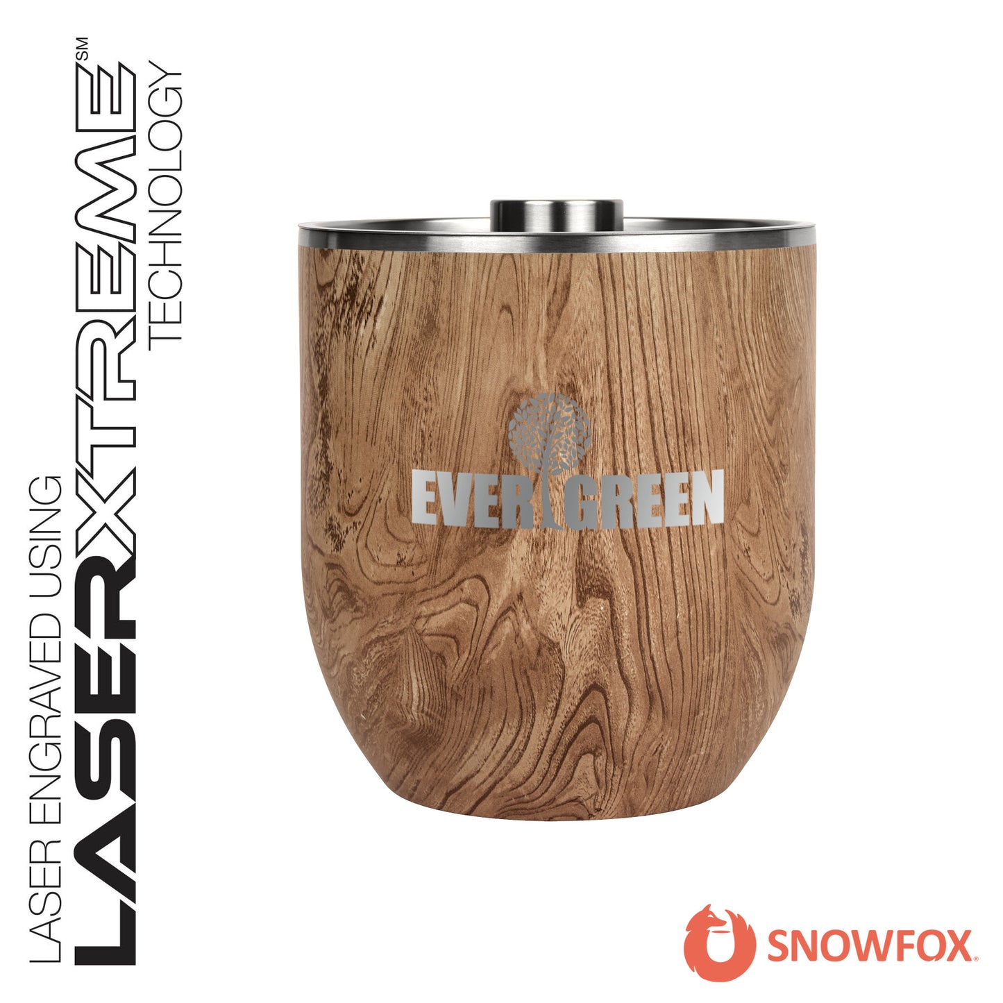 Snowfox® 3L Double Wall Stainless Steel, Vacuum Insulated Ice Bucket