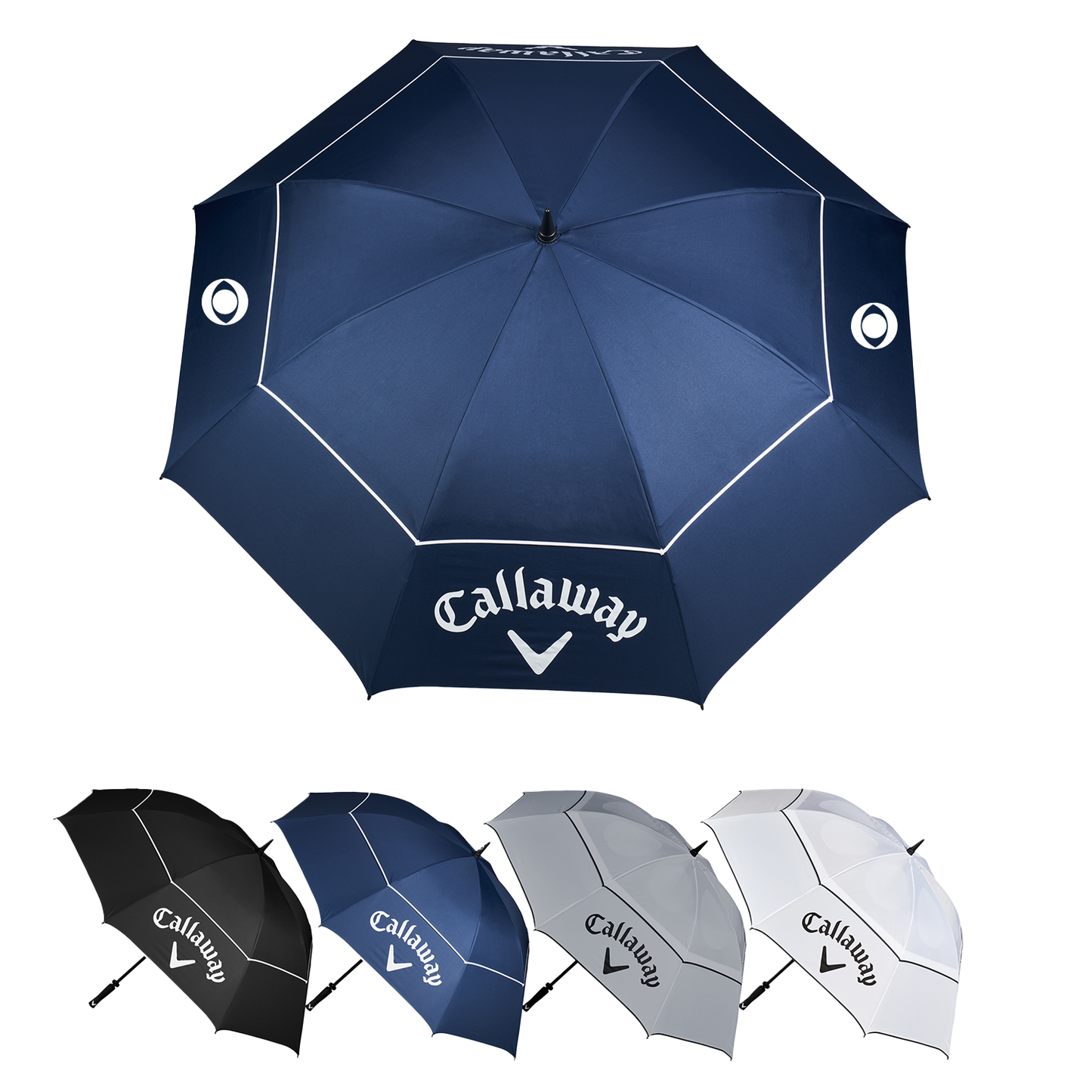 Black White Callaway Golf Shield Umbrella