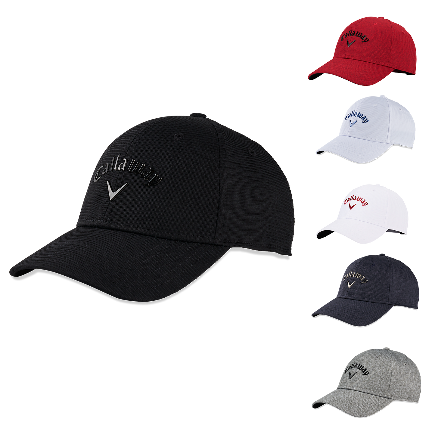 Black Callaway Liquid Metal Golf Cap
