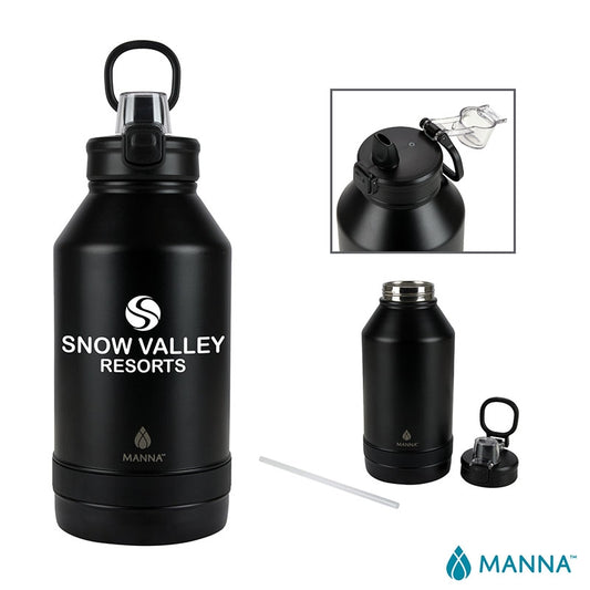 N/A Manna™ Push 64 oz. Double Wall Stainless Steel Jug
