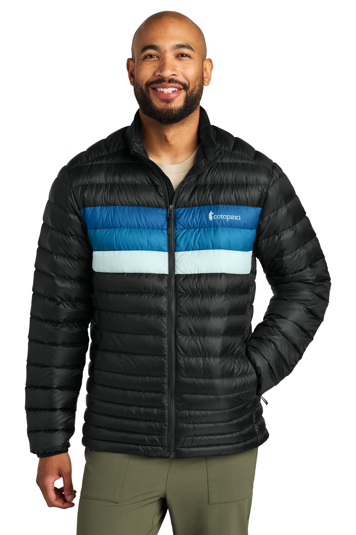 Front View of Black/Atl Cotopaxi Fuego Down Jacket COTOM1687 - S