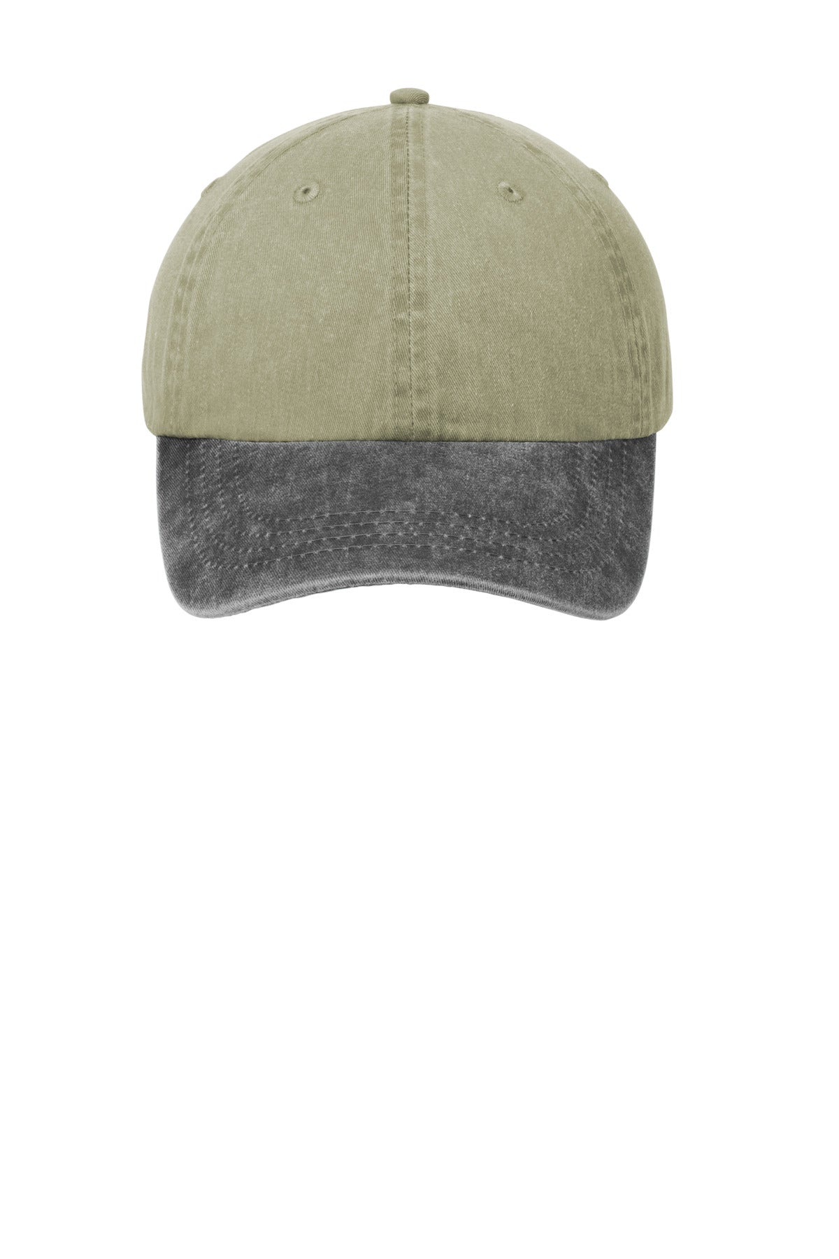 SanMar CP83_khakicharcoal_hat_straight.jpg?v=1762274784