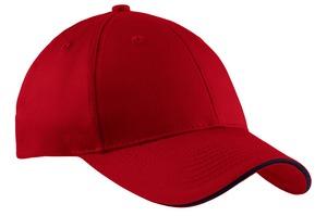 Black/Khaki Port & Co Sandwich Bill Cap. CP85