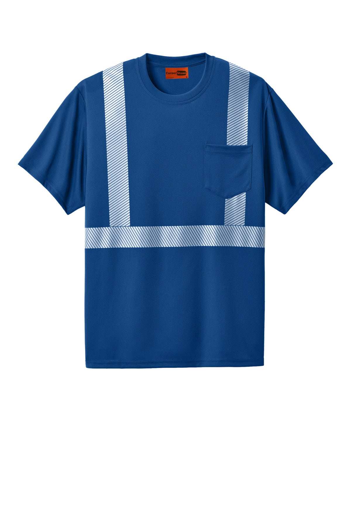 CornerStone Enhanced Visibility Segmented Tape Tee CS206