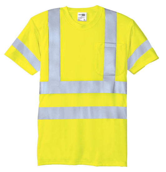 CornerStone - ANSI 107 Class 3 Short Sleeve Snag-Resistant Reflective T-Shirt. CS408