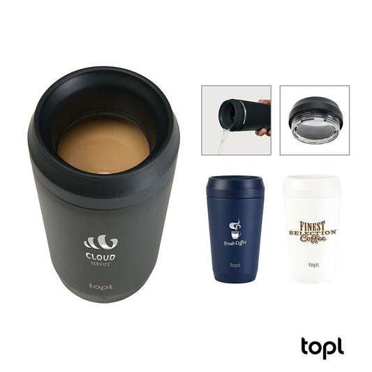 N/A TOPL® 12 oz. Double Wall, Recycled Stainless Steel 360° Tumbler