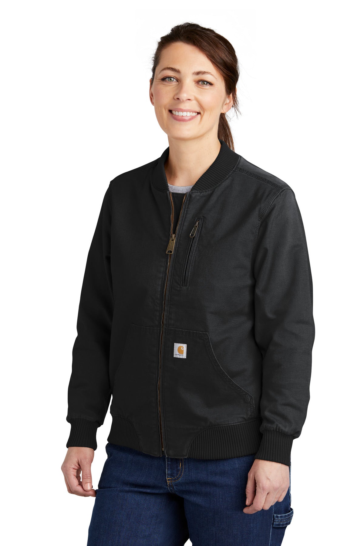 SanMar CT102524_black_front_model.jpg