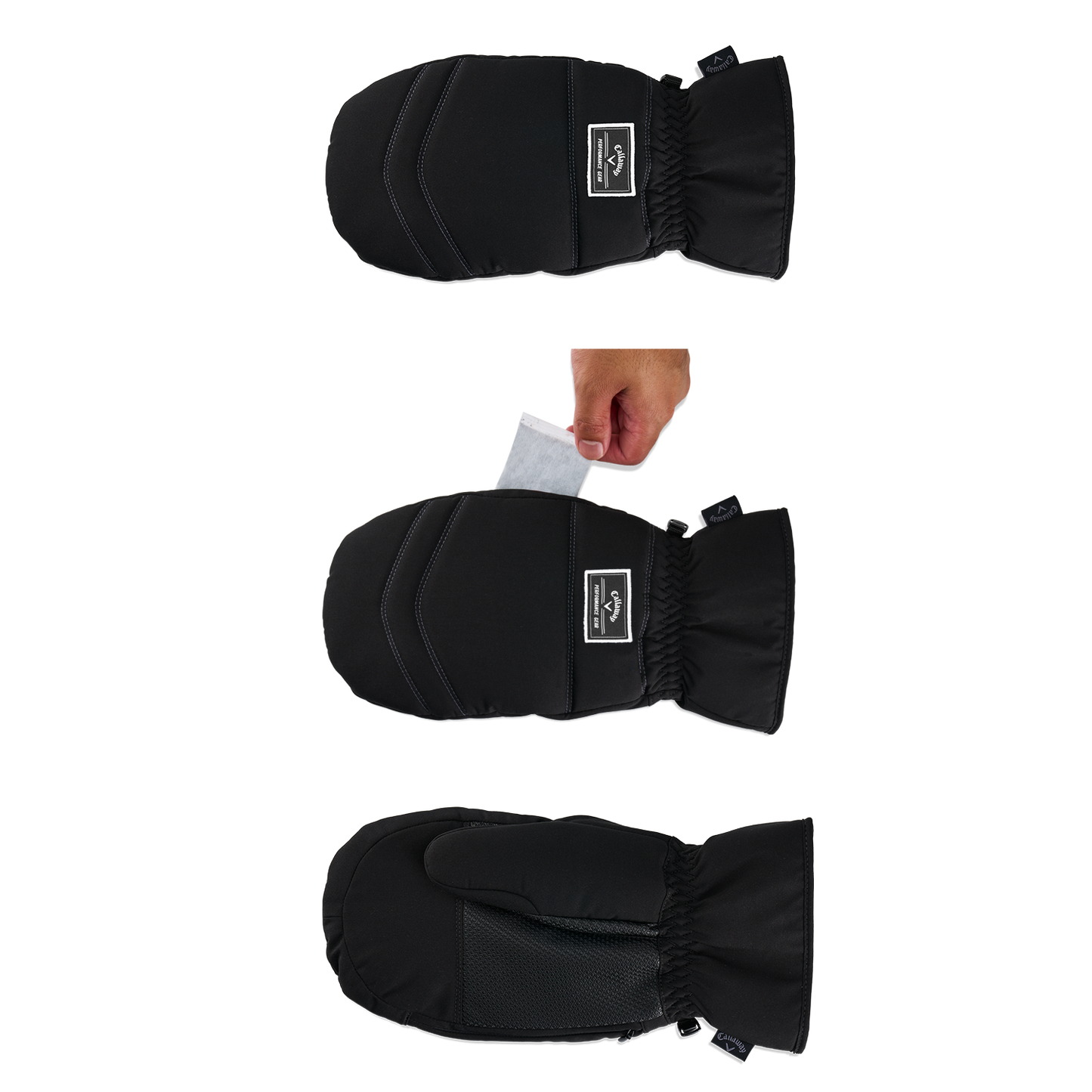 Black Callaway Thermal Mittens