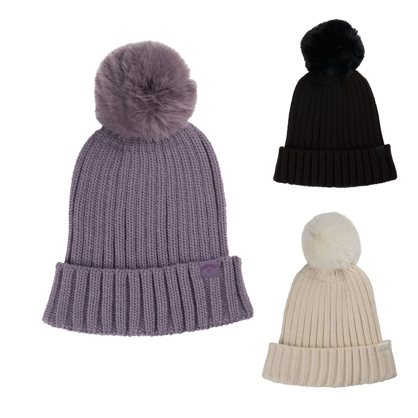 Black Callaway Women's Extended Season Beanie with Pom