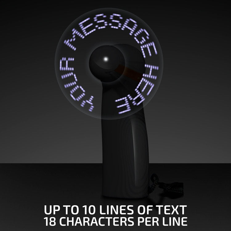 Pre-Programmed Mini Fans with LEDs