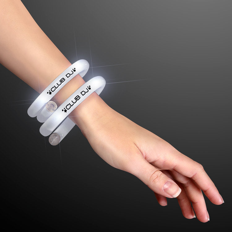 LED Light Up Flash Tube Bracelets - Single Colors