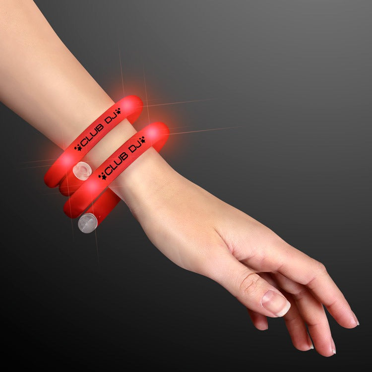 LED Light Up Flash Tube Bracelets - Single Colors