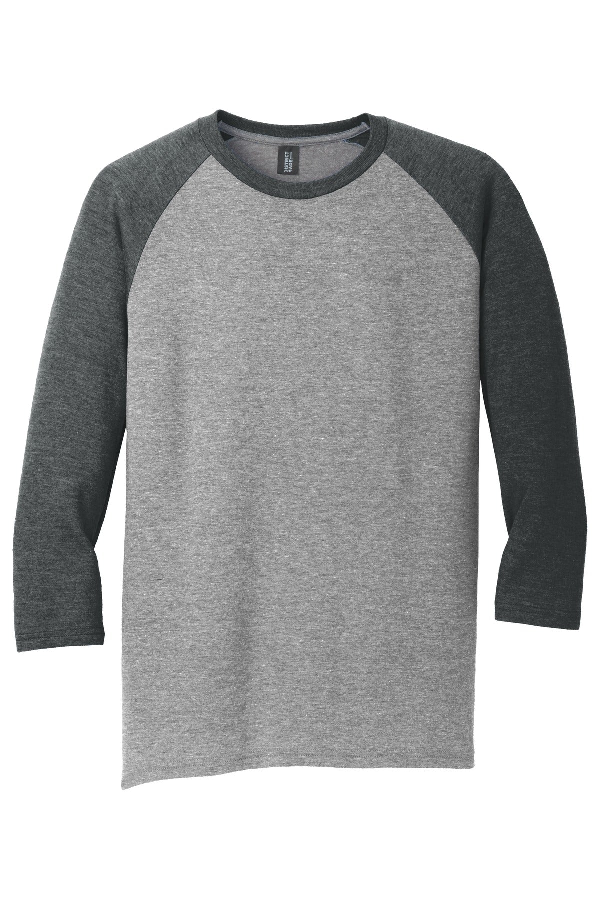 District Perfect Tri 3/4-Sleeve Raglan. DM136