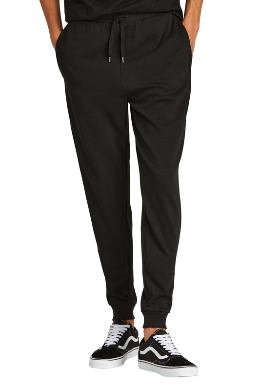 Front View of Black District Perfect Tri Fleece Jogger DT1307 - XS
