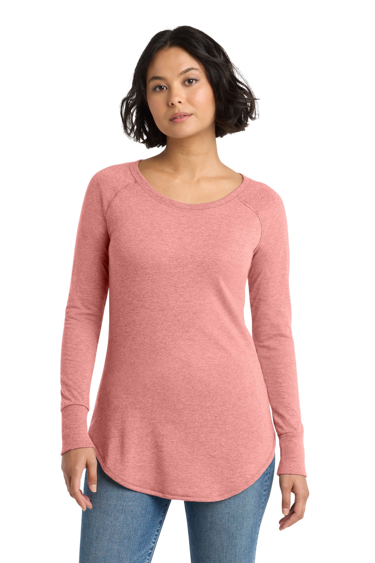 SanMar DT132L_blushfrost_model_front.jpg