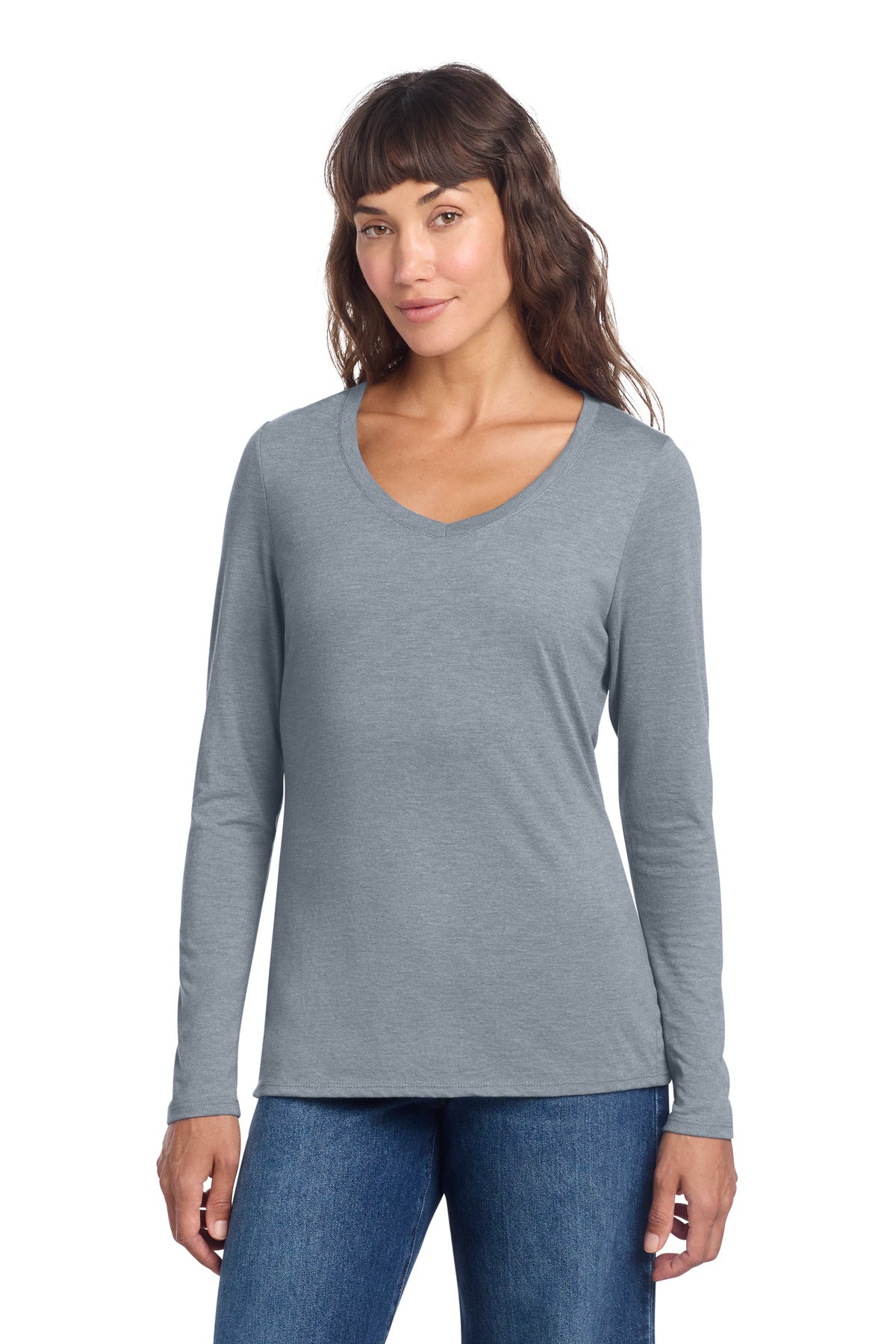 SanMar DT135_flintblueheather_model_front.jpg