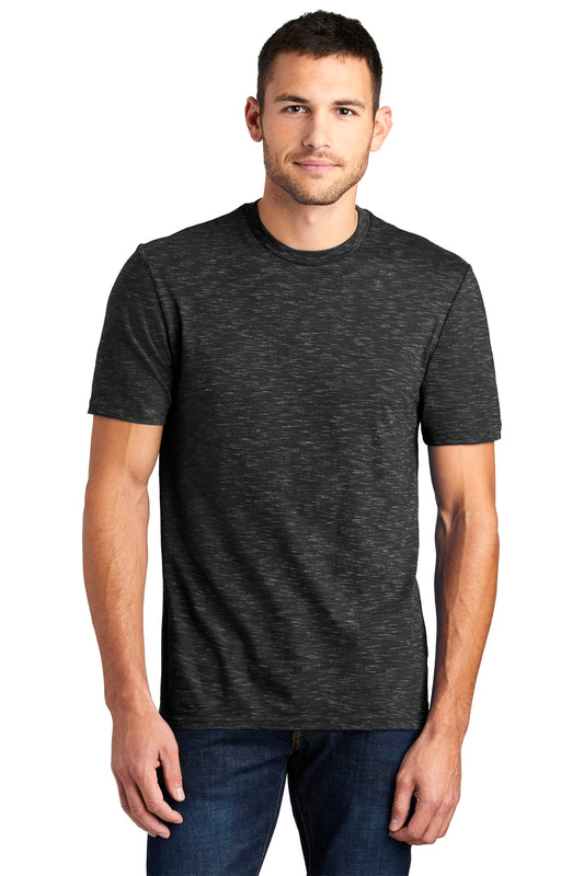 Front View of Black District Medal Tee. DT564 - XS