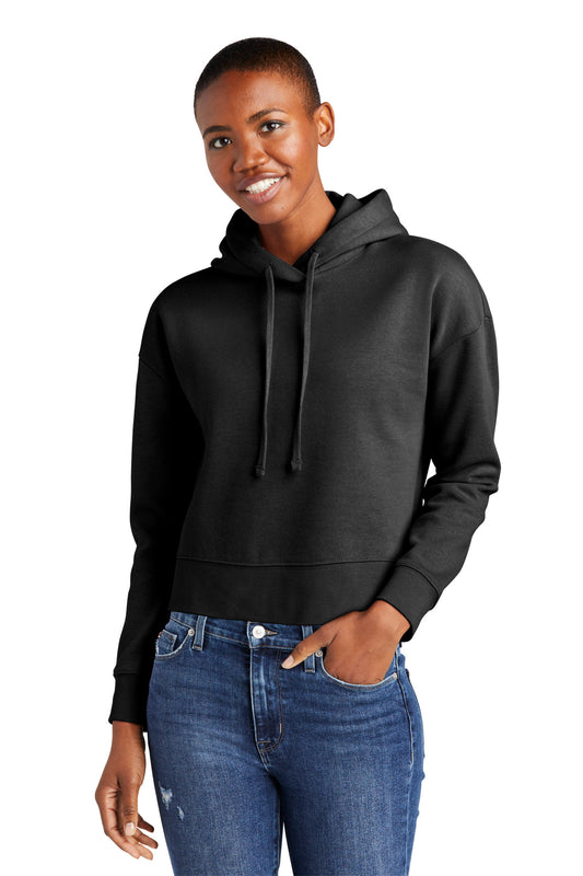 Front View of Black District Women's V.I.T. Fleece Hoodie DT6101 - 3XL