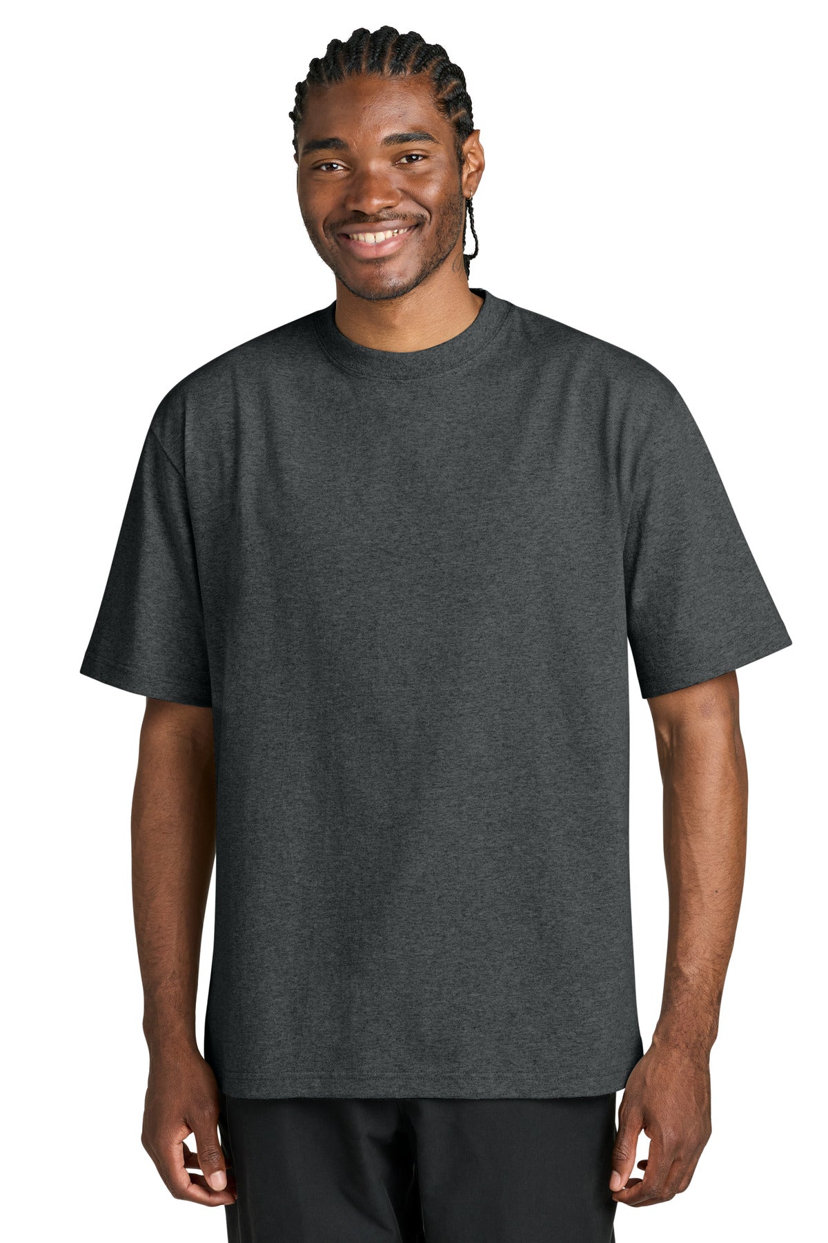 SanMar DT7075_heatheredcharcoal_model_front.jpg