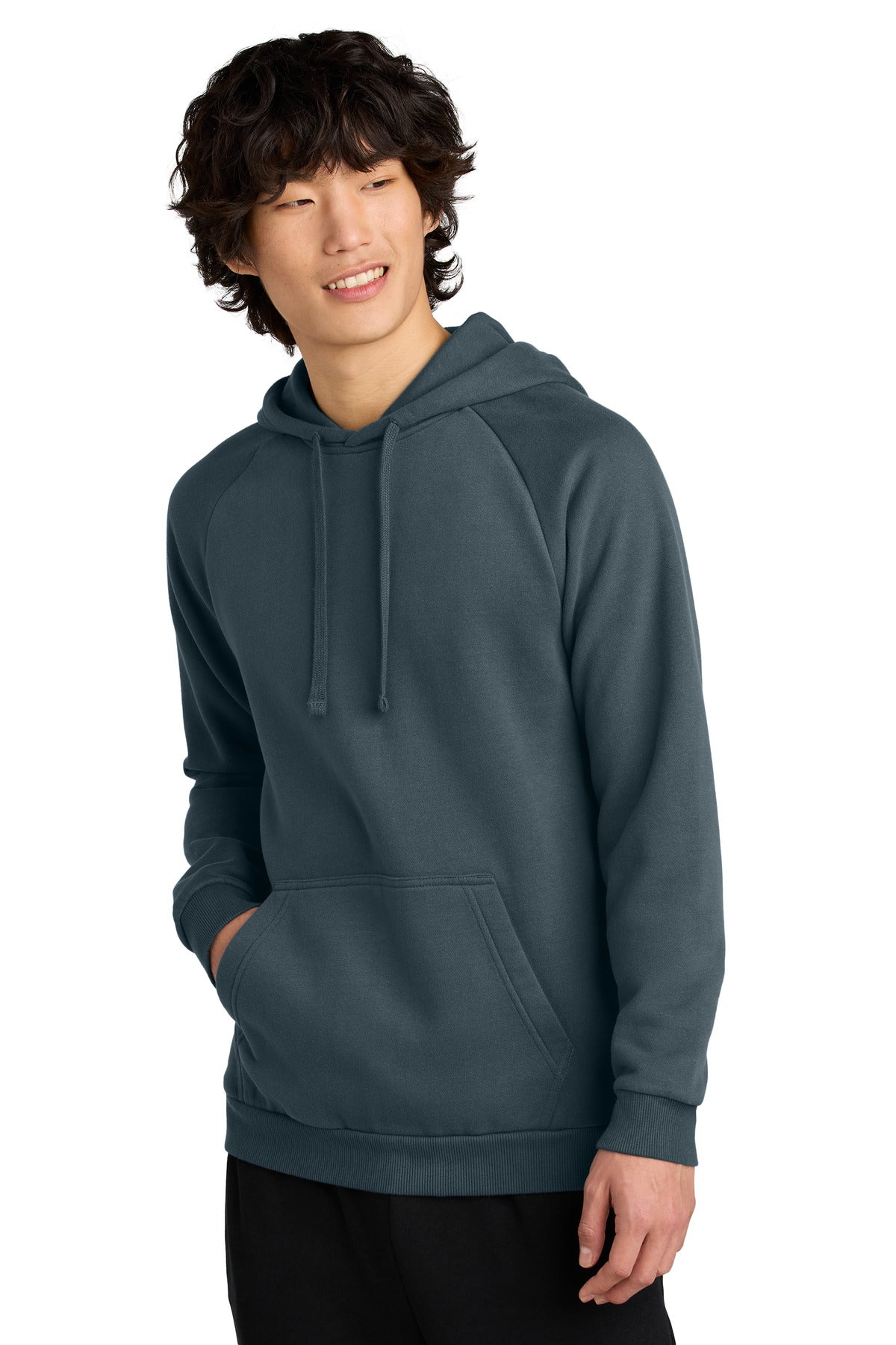 Front View of DeepStlBlu District Cloud Fleece Hoodie DT7800 - XS