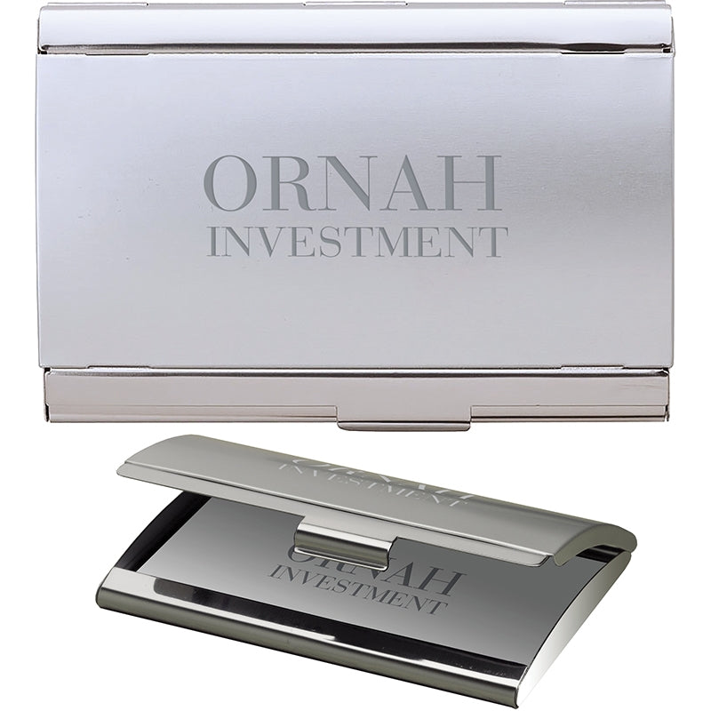 Silver Skeda I Business Card Case