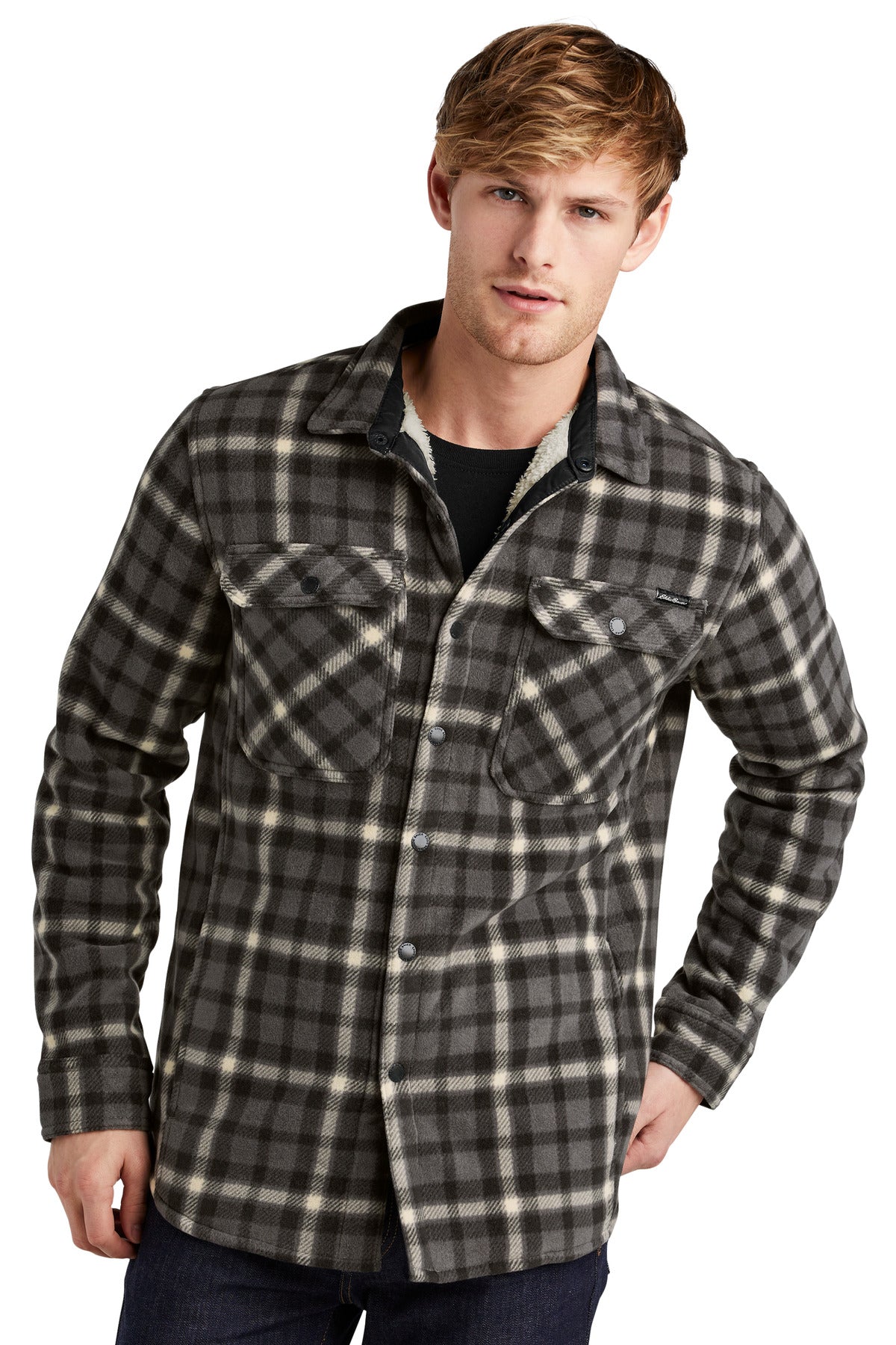 Front View of GyStl/Bone Eddie Bauer Woodland Shirt Jac EB228 - XS