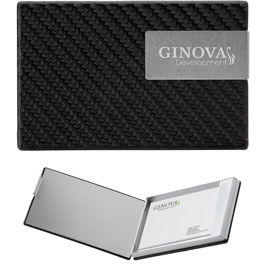 Black Pesaro Business Card Case
