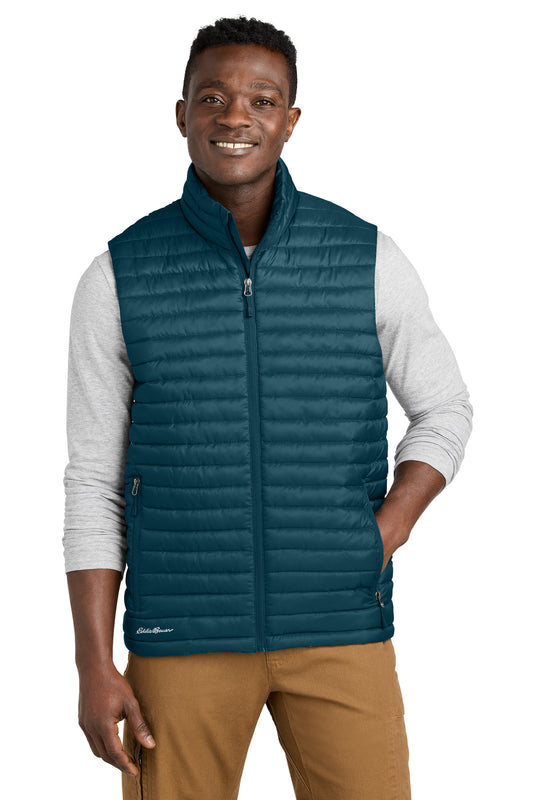 Front View of AdrBlue Eddie Bauer Packable Quilted Vest EB516 - XS