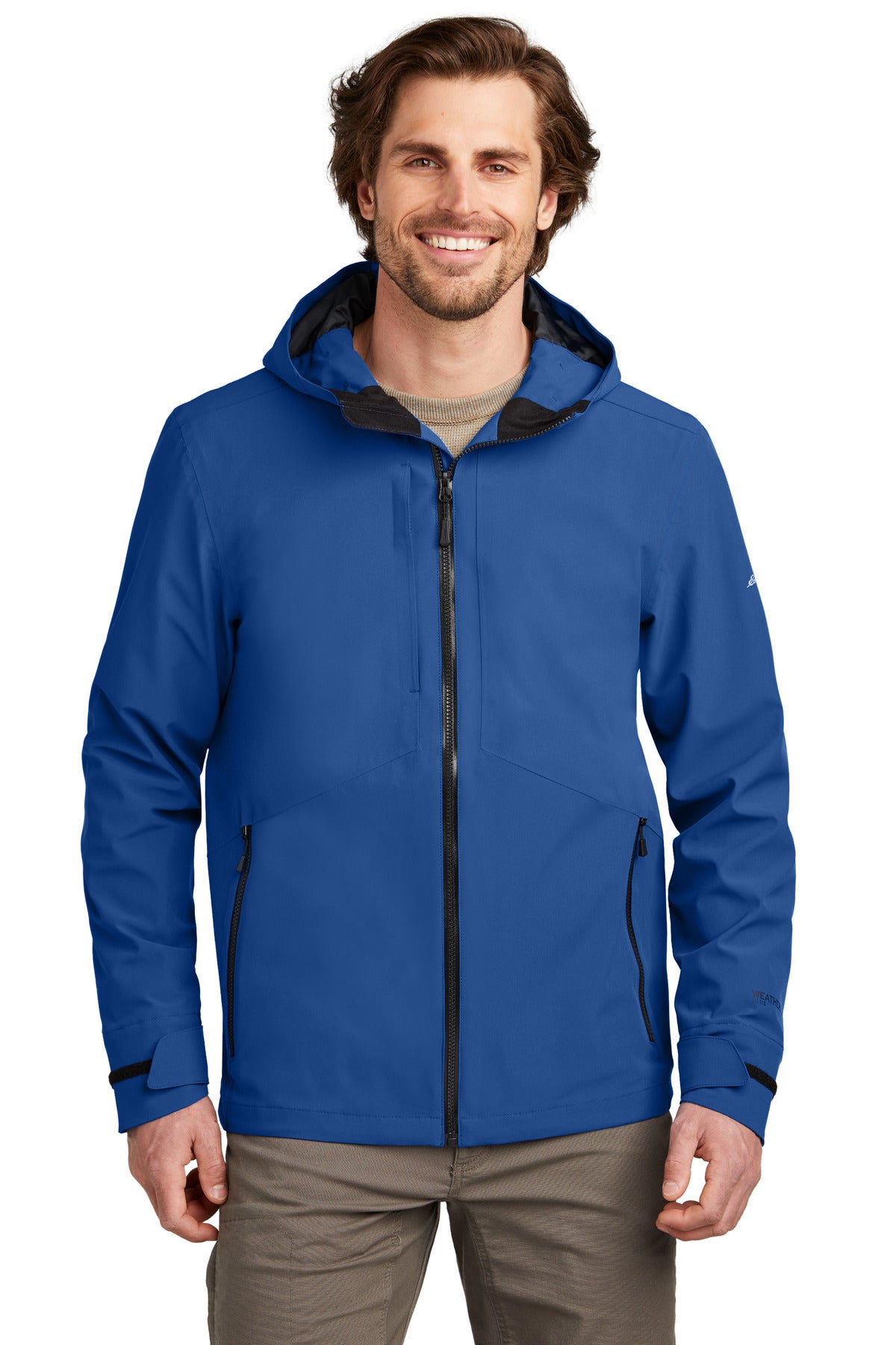 Front View of CobaltBl Eddie Bauer WeatherEdge Plus Jacket EB560 - XS