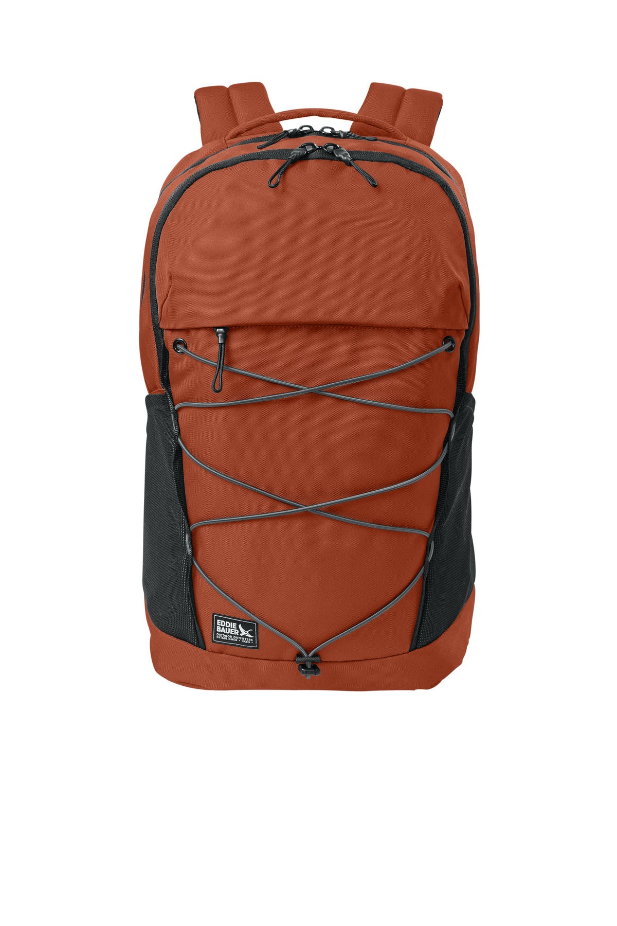 Front View of AmberOrnge Eddie Bauer Adventurer Backpack EB912
