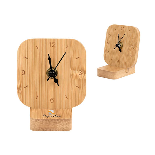 N/A Cade Bamboo Desk Clock