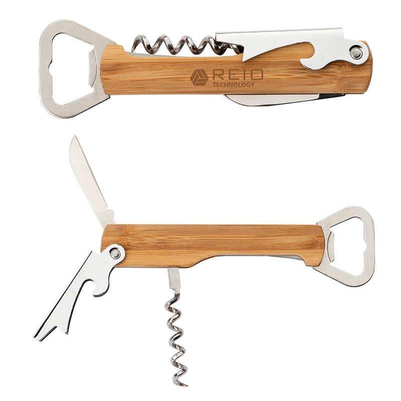 N/A Malbec Multi-Function Bamboo Bar Tool