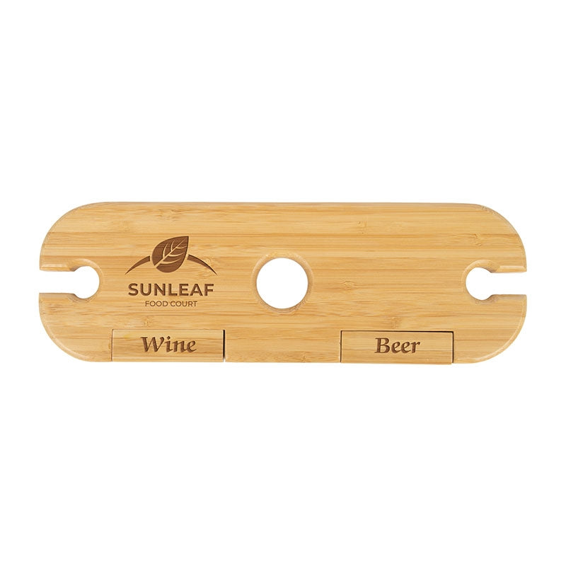 Natural Temecula 3-Piece Bamboo Wine Caddy