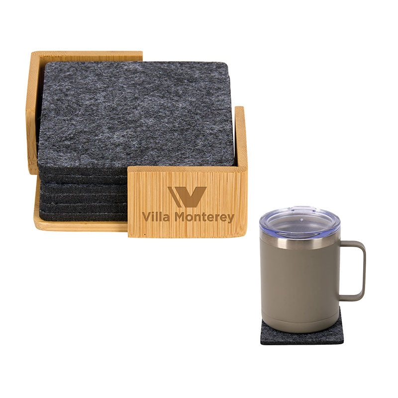 N/A Redmond 6pc Recycled Felt Coaster Set